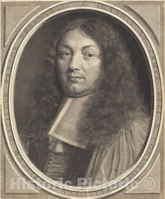 Art Print : Robert Nanteuil, Jean Le Camus, 1674 - Vintage Wall Art