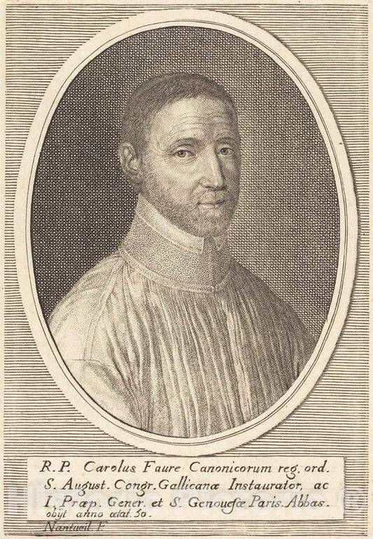 Art Print : Robert Nanteuil, Charles Faure, 1648 - Vintage Wall Art