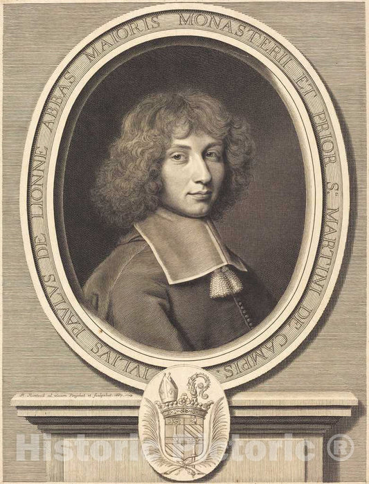 Art Print : Robert Nanteuil, Jules-Paul de Lionne, 1667 - Vintage Wall Art