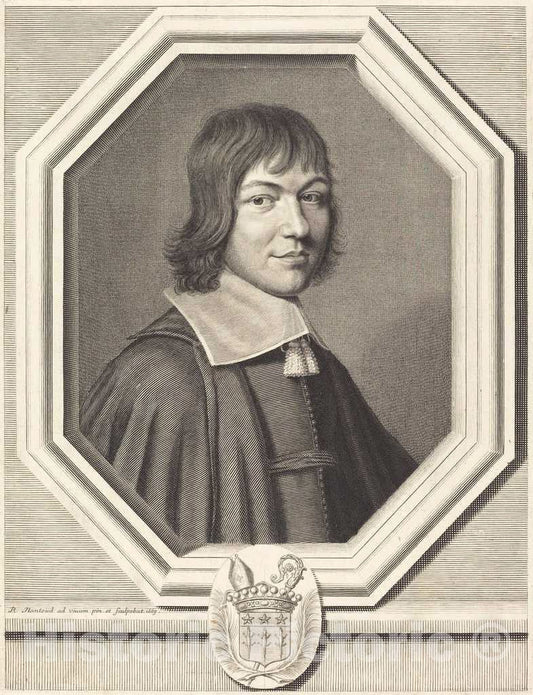 Art Print : Robert Nanteuil, Charles-Maurice Le Tellier, 1663 - Vintage Wall Art