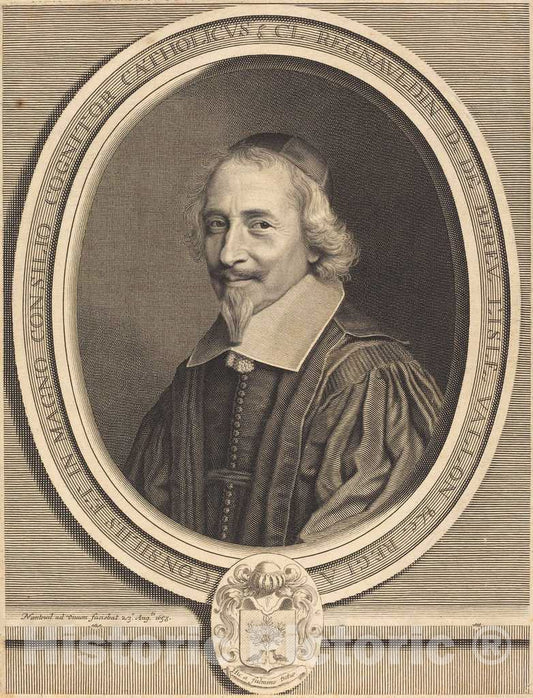 Art Print : Robert Nanteuil, Claude Regnauldin, 1658 - Vintage Wall Art
