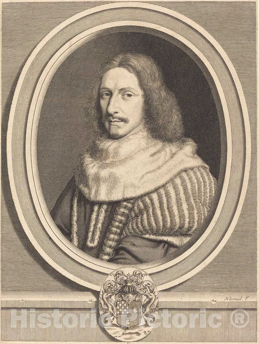 Art Print : Robert Nanteuil, Nicholas Potier de Novion - Vintage Wall Art