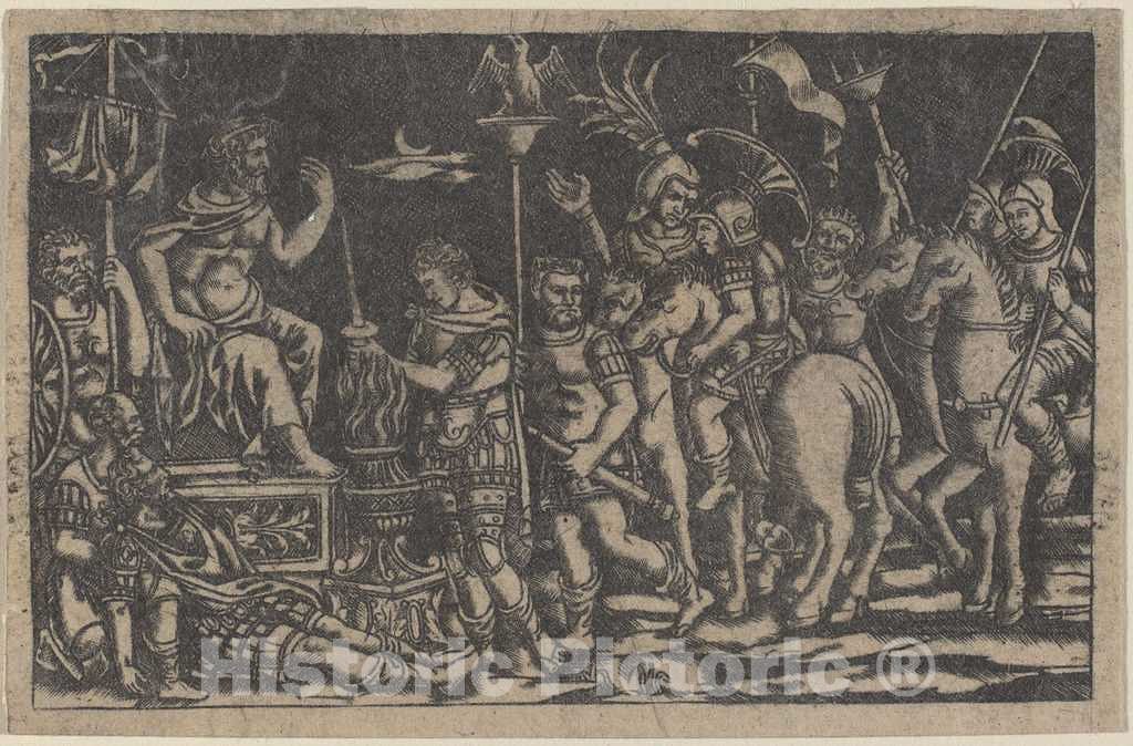 Art Print : Mucius Scaevola, Late 18th or 19th Century - Vintage Wall Art