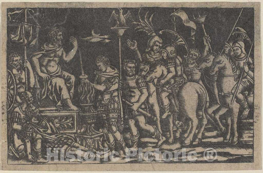 Art Print : Mucius Scaevola, Late 18th or 19th Century - Vintage Wall Art
