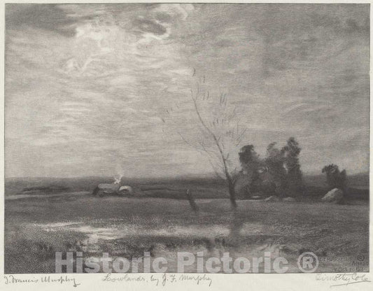 Art Print : Cole After Francis Murphy, Lowlands, 1918 - Vintage Wall Art
