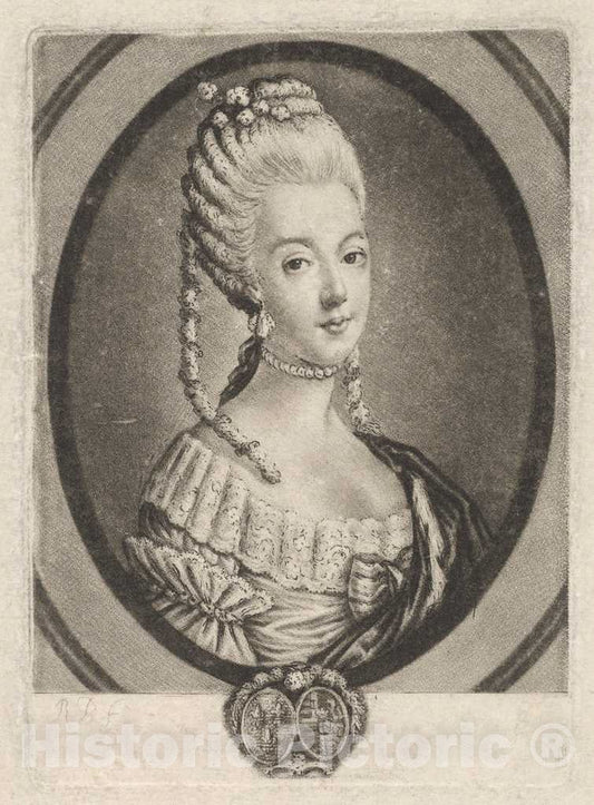 Art Print : Richard Brookshaw, Marie-Antoinette - Vintage Wall Art