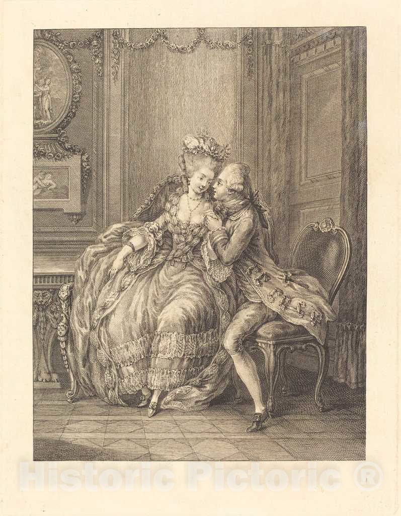 Art Print : Eisen, L'amant pressant - Vintage Wall Art