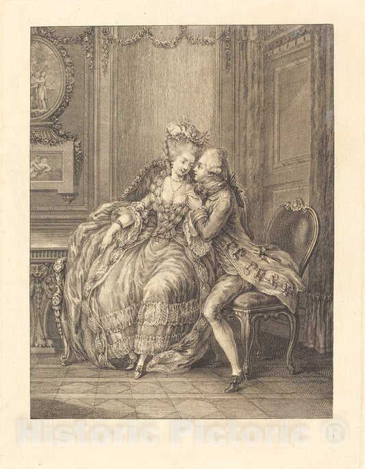 Art Print : Eisen, L'amant pressant - Vintage Wall Art