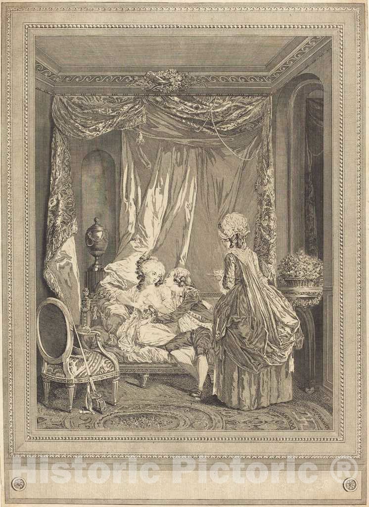 Art Print : Deny After Lafrensen II, Le Restaurant, 1782 - Vintage Wall Art