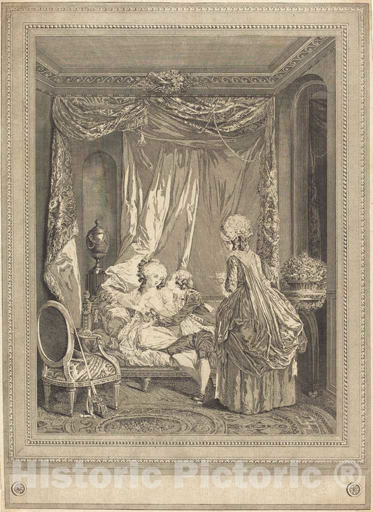 Art Print : Deny After Lafrensen II, Le Restaurant, 1782 - Vintage Wall Art