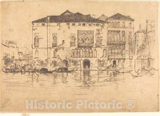Art Print : James McNeill Whistler, The Palaces, 1880 - Vintage Wall Art