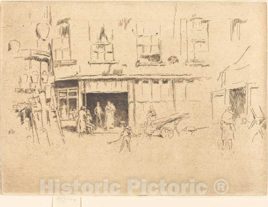 Art Print : James McNeill Whistler, Little Court, c.1881 - Vintage Wall Art