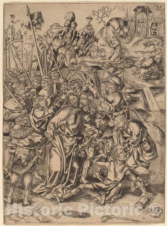 Art Print : The Betrayal, 15th Century - Vintage Wall Art