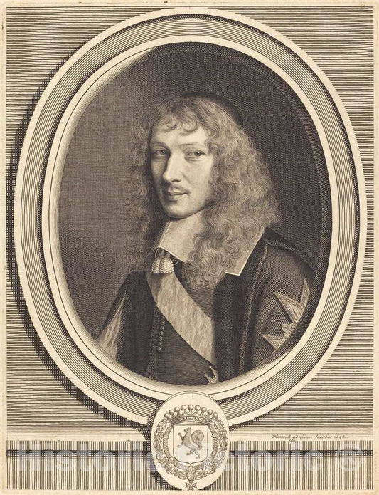 Art Print : Robert Nanteuil, Basile Fouquet, 1658 - Vintage Wall Art
