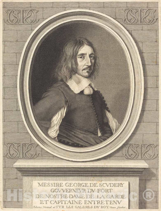 Art Print : Robert Nanteuil, Georges de Scudery, 1654 - Vintage Wall Art