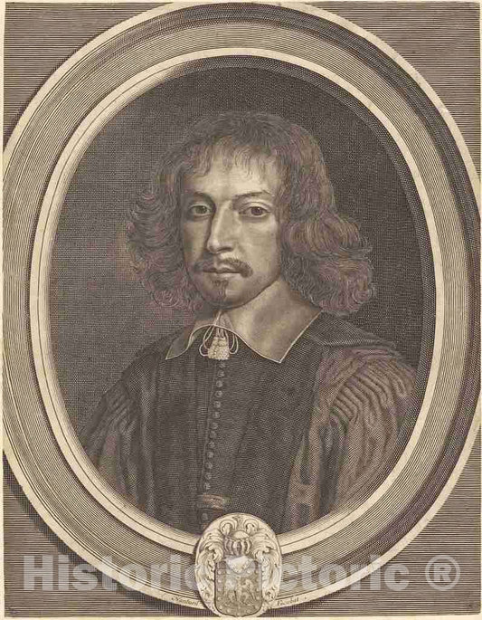 Art Print : Robert Nanteuil, Antoine de Chaubard, 1651 - Vintage Wall Art