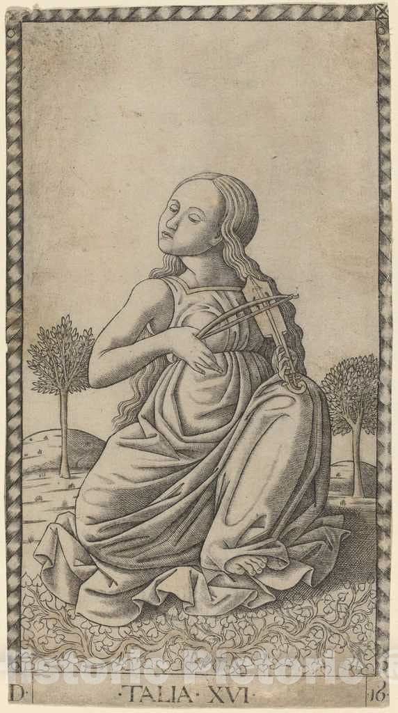 Art Print : Talia (Thalia), c. 1465 - Vintage Wall Art