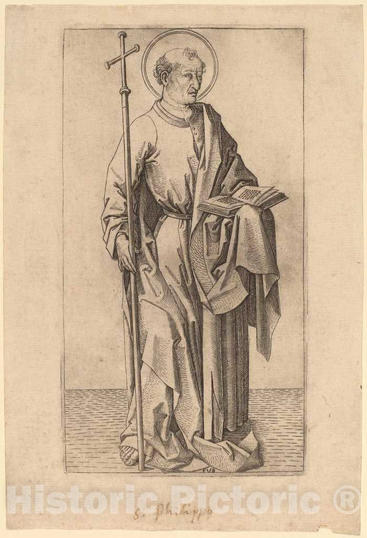 Art Print : Saint Philip, c.1495 - Vintage Wall Art