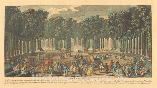 Art Print : Jacques Rigaud, The Theatre of Water (Le ThÃ©Ã¢tre D'eau) - Vintage Wall Art