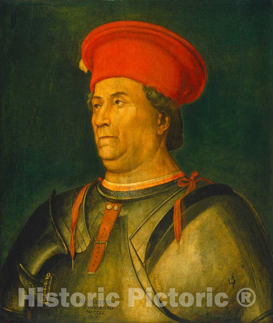 Art Print : Francesco Sforza, c.1490 - Vintage Wall Art