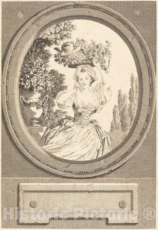 Art Print : Nicolas Ponce After Baudouin, Marton, 1777 - Vintage Wall Art