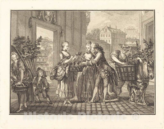 Art Print : Longueil After Eisen, Le Printemps - Vintage Wall Art