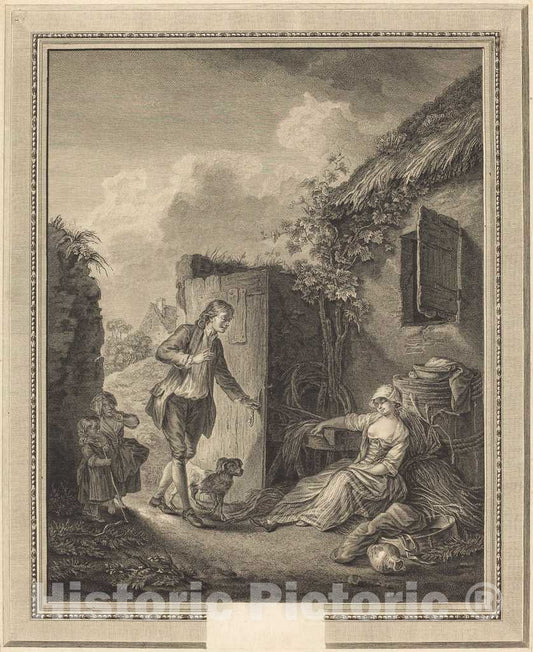 Art Print : Triere After Freudenberger, Lison dormait - Vintage Wall Art