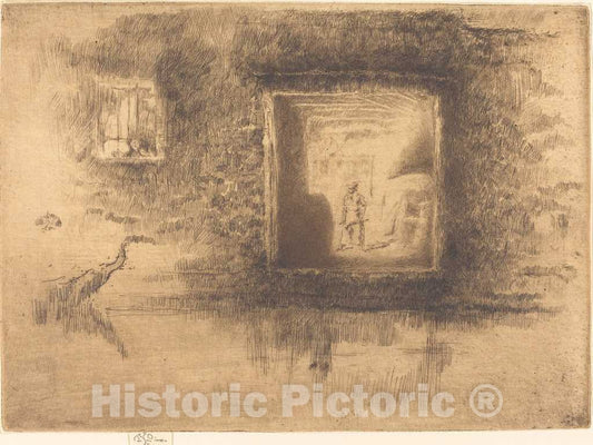 Art Print : James McNeill Whistler, Nocturne: Furnace, 1880 - Vintage Wall Art