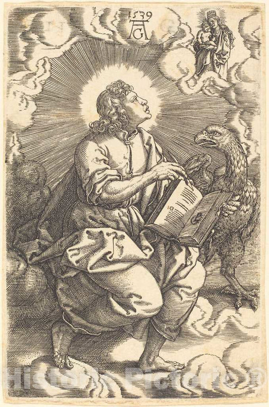 Art Print : Aldegrever, John, 1539 - Vintage Wall Art
