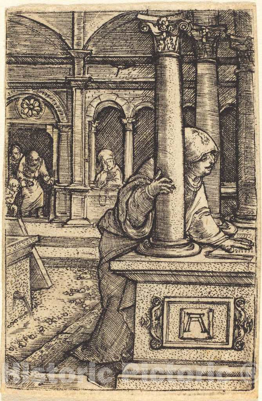 Art Print : Albrecht Altdorfer, The Virgin Seeking Jesus in The Temple, c.1520 - Vintage Wall Art