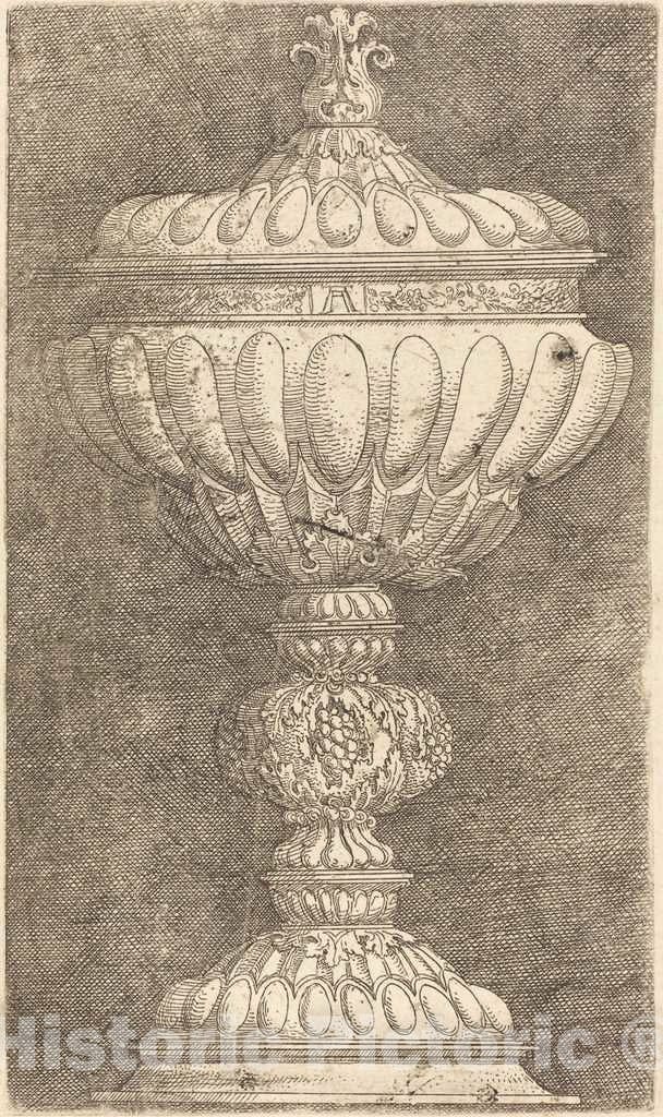 Art Print : Albrecht Altdorfer, Goblet with Pomegranate on The Knob, c.1523 - Vintage Wall Art