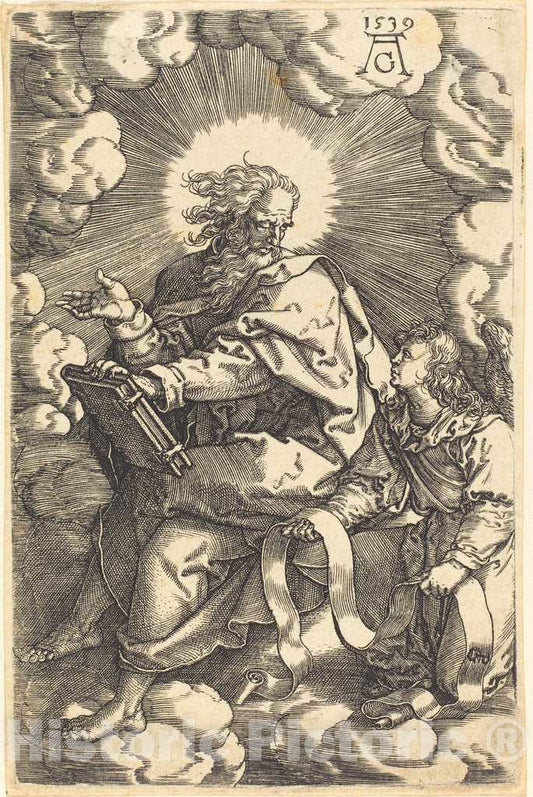 Art Print : Aldegrever, Matthew, 1539 - Vintage Wall Art