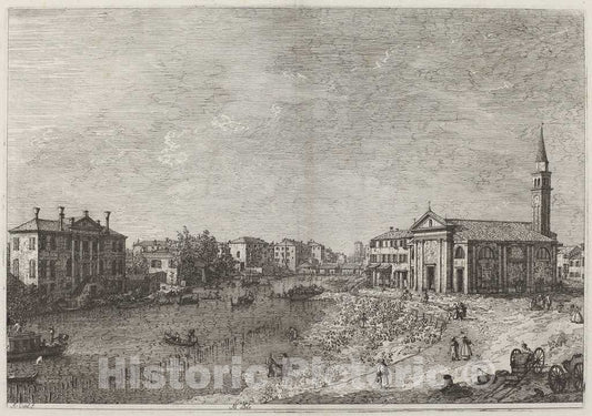 Art Print : Canaletto, Al Dolo, c.1741 - Vintage Wall Art