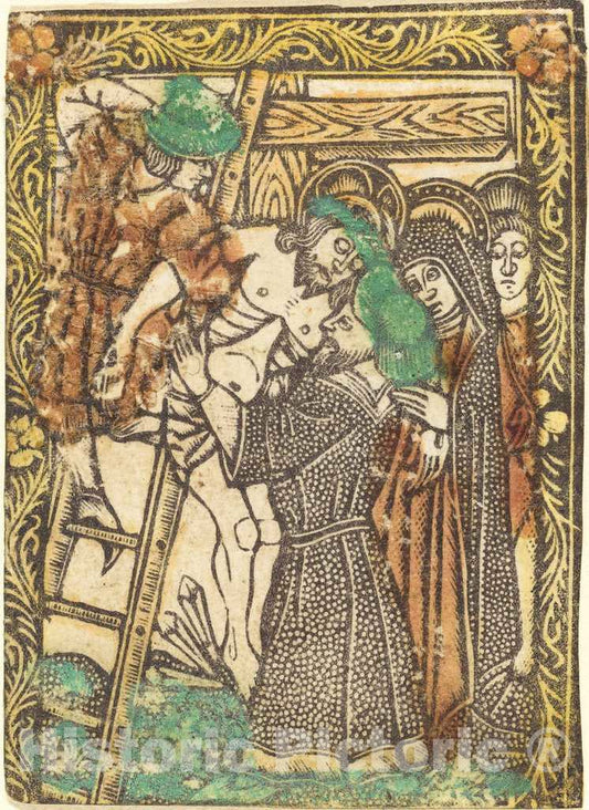 Art Print : The Descent from The Cross, c.1470 - Vintage Wall Art