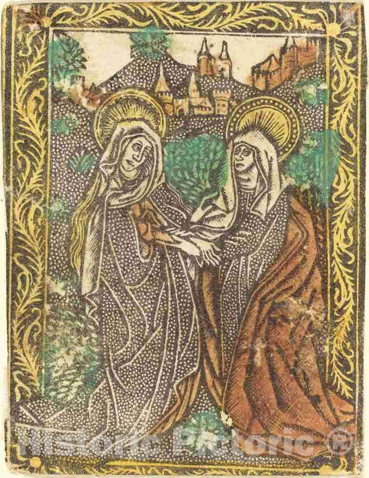 Art Print : The Visitation, c.1470 - Vintage Wall Art