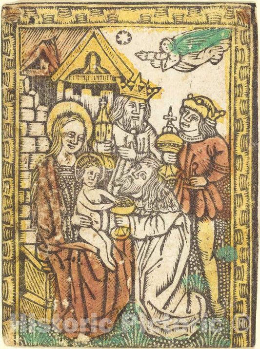 Art Print : The Adoration of The Magi, c.1475 - Vintage Wall Art
