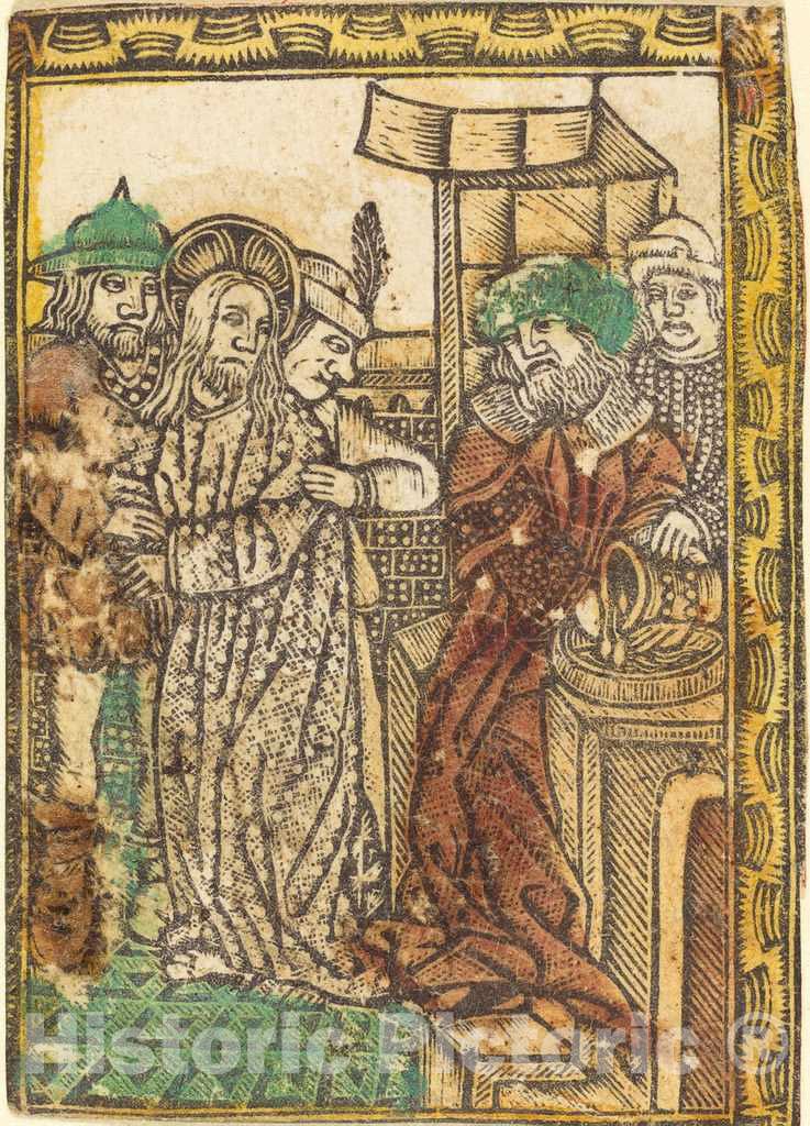 Art Print : Pilate Washing His Hands, c.1475 - Vintage Wall Art