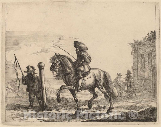 Art Print : Jacob Duck, Riding School - Vintage Wall Art