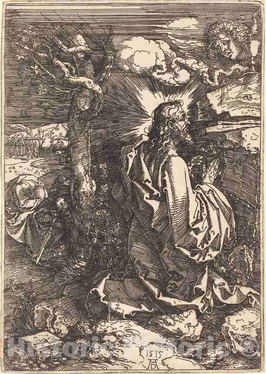 Art Print : Albrecht DÃ¼rer, Christ on The Mount of Olives, 1515 - Vintage Wall Art