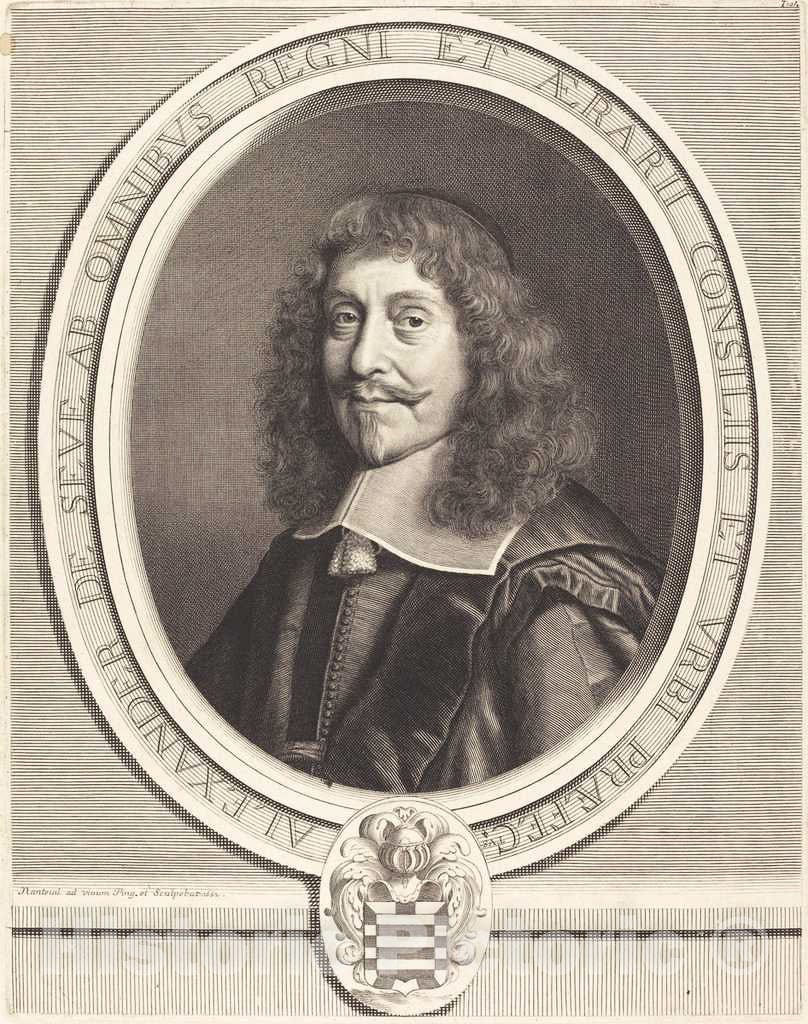 Art Print : Robert Nanteuil, Alexander de Seve, 1662 - Vintage Wall Art