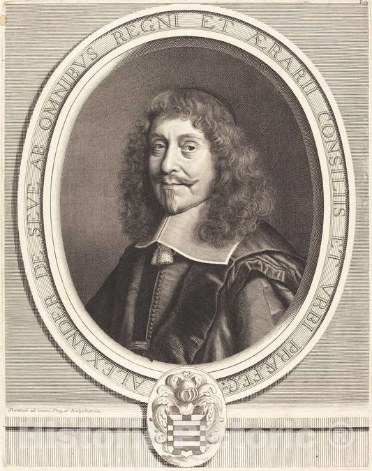 Art Print : Robert Nanteuil, Alexander de Seve, 1662 - Vintage Wall Art