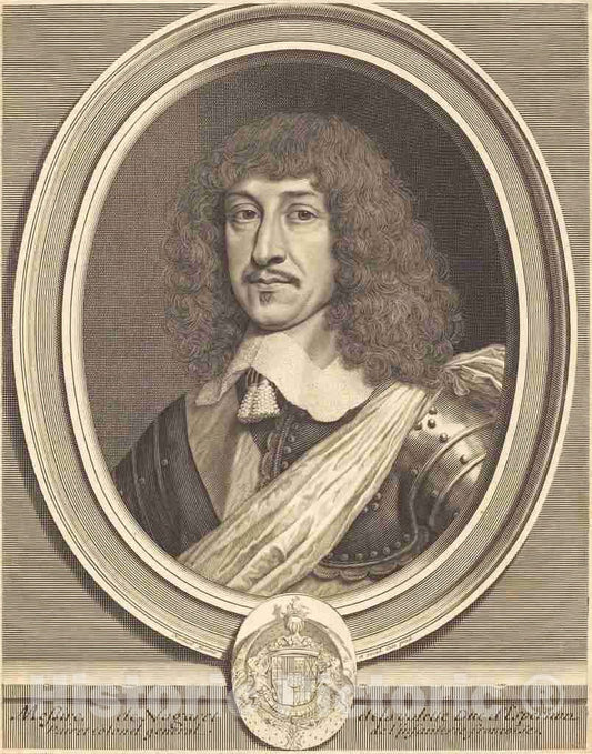 Art Print : Robert Nanteuil, Bernard, Duc d'Epernon, 1650 - Vintage Wall Art