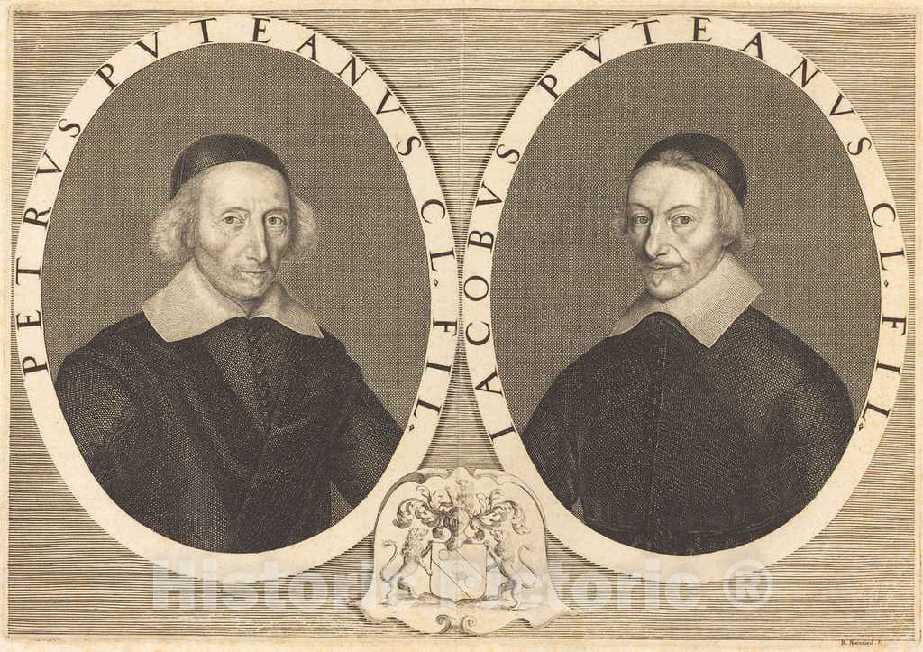 Art Print : Robert Nanteuil, Pierre and Jacques Dupuy, 1649 - Vintage Wall Art