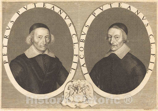 Art Print : Robert Nanteuil, Pierre and Jacques Dupuy, 1649 - Vintage Wall Art