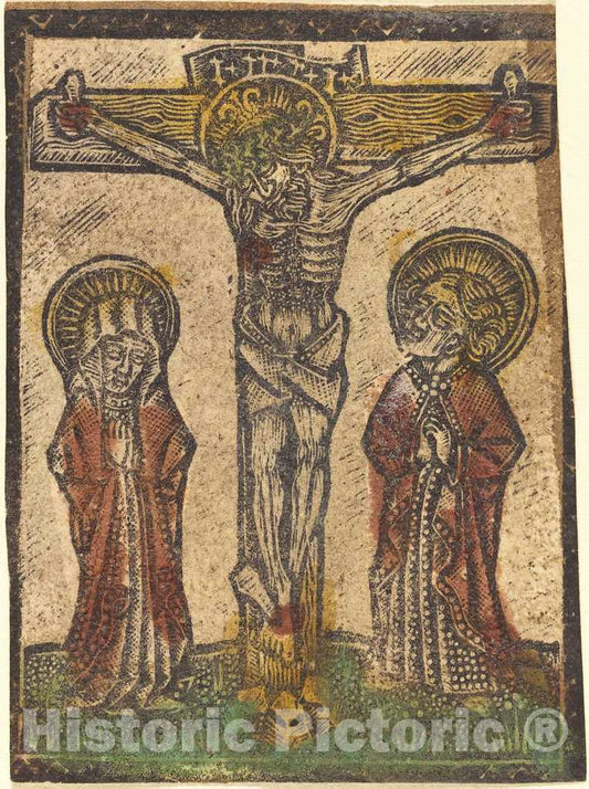 Art Print : Christ on The Cross, c.1475 - Vintage Wall Art