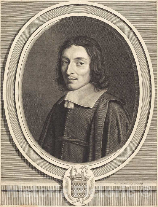 Art Print : Robert Nanteuil, Cardinal de Coislin, 1658 - Vintage Wall Art