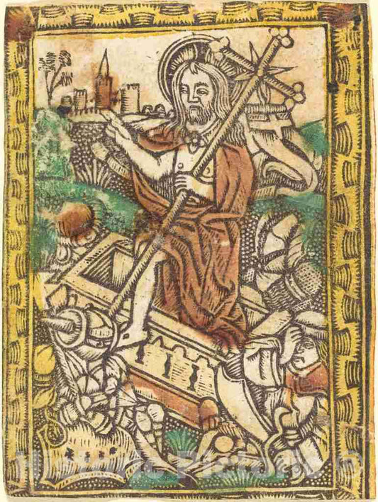 Art Print : The Resurrection, c.1475 - Vintage Wall Art
