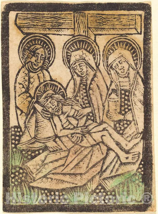 Art Print : Aachen Madonna, The PietÃ , c.1475 - Vintage Wall Art