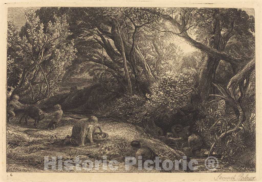 Art Print : Samuel Palmer, The Morning of Life, c.1861 - Vintage Wall Art