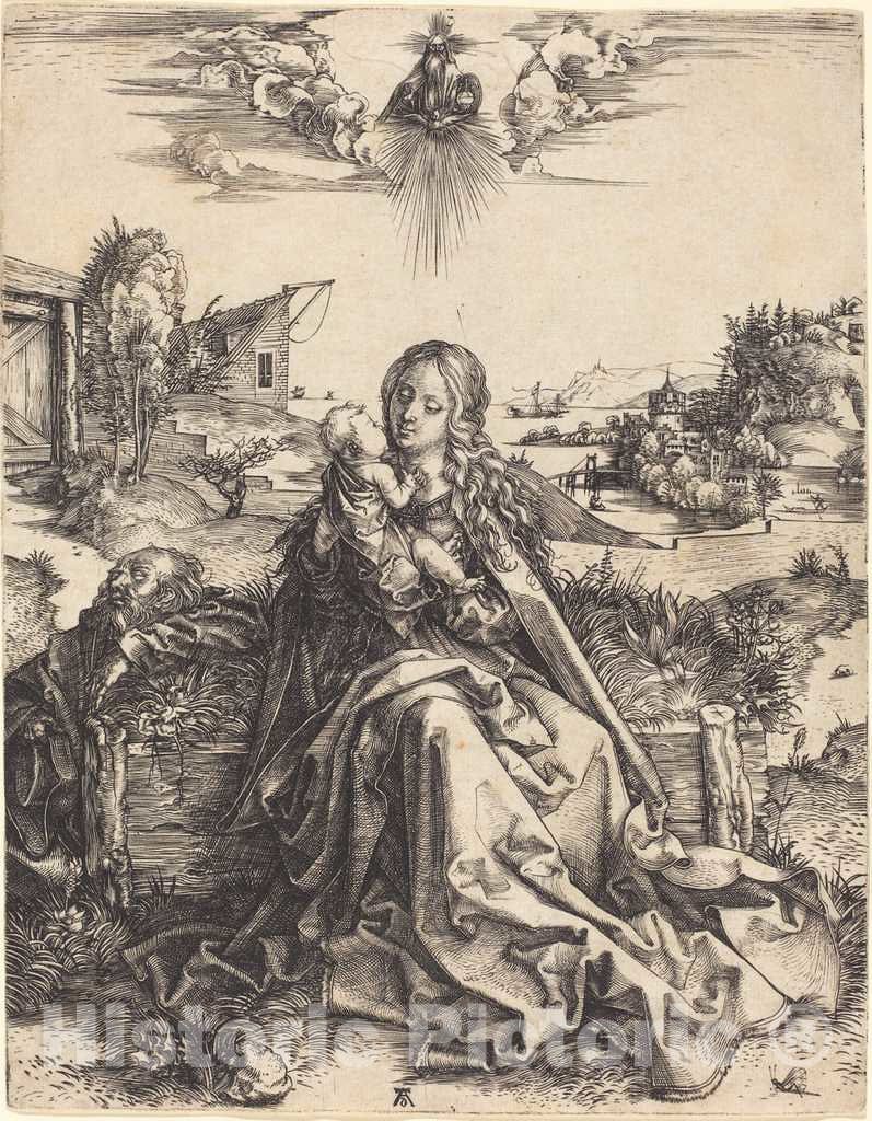 Art Print : Albrecht DÃ¼rer, The Holy Family with The Mayfly, c.1496 - Vintage Wall Art
